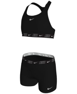 Nike - Big Girls Racerback Top & Swim Shorts Swimsuit, 2 Piece Set