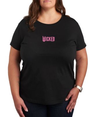 Hybrid Apparel - Wicked Elphaba Pink Logo Plus Size Graphic Tee