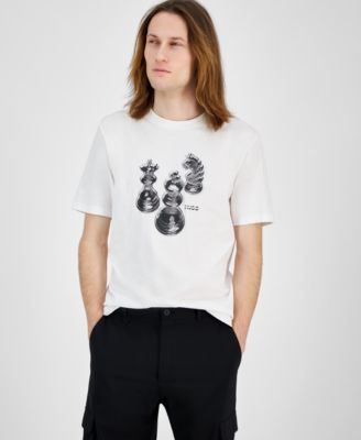 Hugo Boss - Men's Short Sleeve Crewneck Chess Graphic T-Shirt