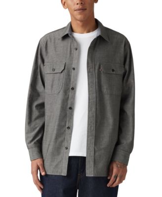 Levi's - Men's Relaxed Fit Long Sleeve Button Front Worker Shirt