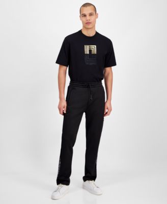 KARL LAGERFELD PARIS - Men's Slim Fit Scuba Mesh Trim Sweatpants