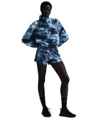 Nike - Women's Therma-FIT Oversized 1/2-Zip Fleece Printed Top
