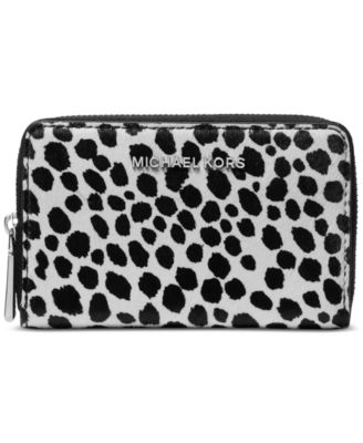 Michael Kors - Jet Set Small Zip Around Calf Hair Card Case