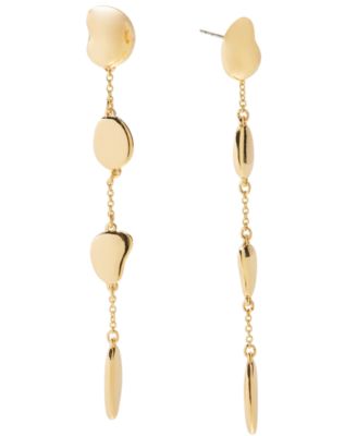 I.N.C. International Concepts - Gold-Tone Sculptural Bead Linear Drop Earrings