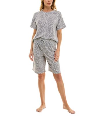 Roudelain - Women's Printed Butter-Knit Bermuda Pajama Set