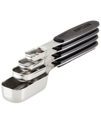 Anolon - SureGrip Magnetic Stainless Steel Measuring Spoon Set