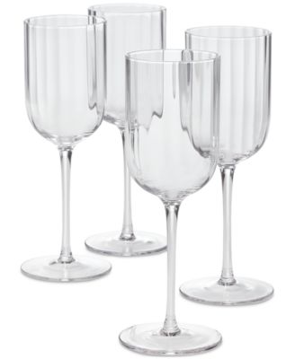 The Cellar - Optic White Wine Glasses, Set of