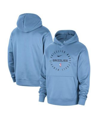 Nike - Men's Light Blue Memphis Grizzlies 2024/25 Spotlight On-Court Practice Performance Pullover Hoodie