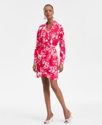 I.N.C. International Concepts - Women's Printed Twist-Front Mini Dress