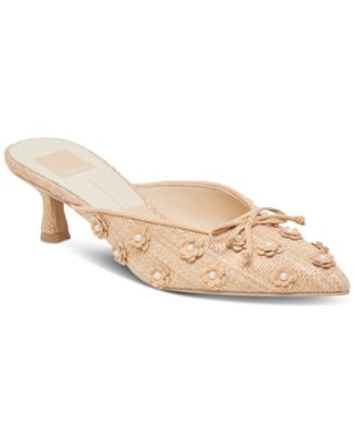 Dolce Vita - Women's Camilo Raffia Pointed-Toe Mule Pumps