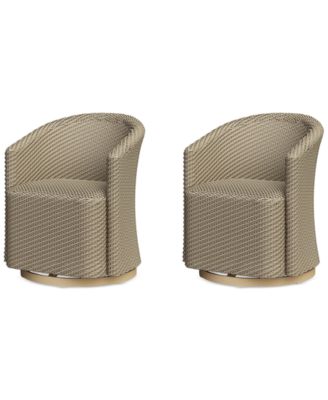 Agio - Reid Outdoor Dining 2pc Swivel Chair Set