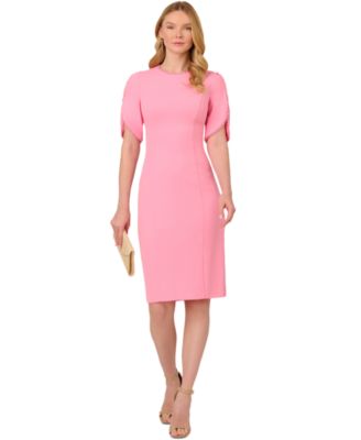 Adrianna Papell - Women's Faux-Pearl-Trim Sheath Dress