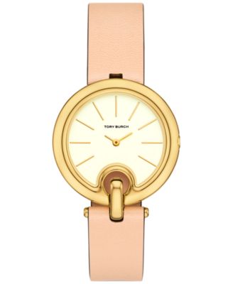 Tory Burch - Women's The Pierced Brown Leather Strap Watch 36mm