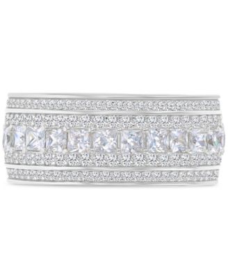 Macy's - Mixed Cubic Zirconia Band Ring (6-3/4 ct. t.w.) in Sterling Silver
