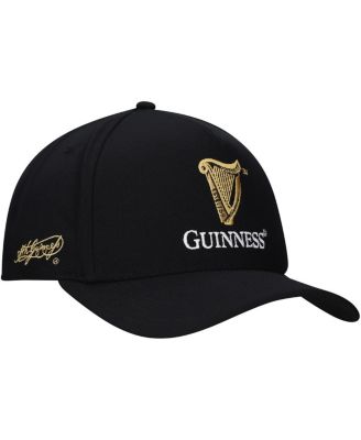 Lids - Men's Black Guinness Five-Panel A-Frame Snapback Hat