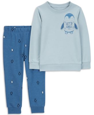 Carter's - Toddler Boys Penguin Sweatshirt & Pants, 2 Piece Set