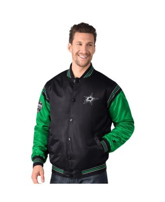 Starter - Men's  Black Dallas Stars 2024 NHL Global Series Full-Snap Varsity Jacket