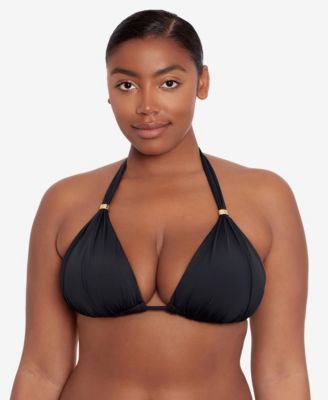 Lauren Ralph Lauren - Beach Club Solid Molded Cup Halter Bikini Top