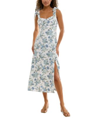 Trixxi - Juniors' Tie-Strap Midi Dress