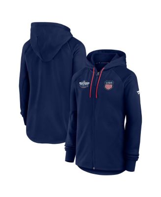 Fanatics - Women's Athletic Navy USA 2025 4 Nations Face-Off Authentic Pro Fleece Full-Zip Jacket
