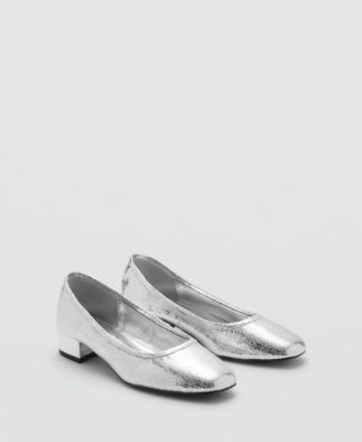 MANGO - Women's Cracked-Heel Shoes