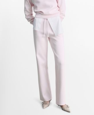 MANGO - Women's Wide Leg Cotton Joggers