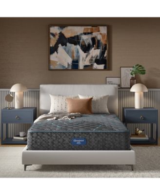 Beautyrest - Level Two 13.5" Extra Firm Tight Top Mattress Set - Twin