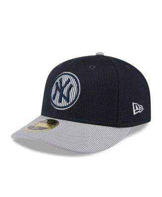 New Era - Men's Gray/Navy New York Yankees 2025 Batting Practice Low 59FIFTY Fitted Hat