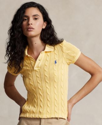 Polo Ralph Lauren - Women's Cable-Knit Polo Shirt