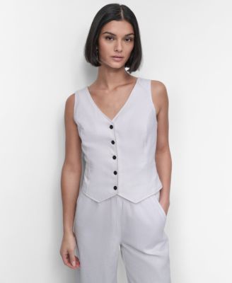 DKNY - Women's Button-Front Vest