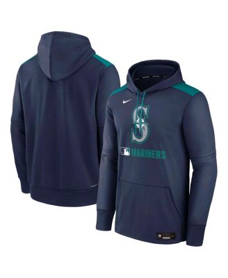 Nike - Men's Navy Seattle Mariners Authentic Collection Performance Pullover Hoodie