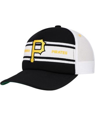 Mitchell & Ness - Men's Black Pittsburgh Pirates Sideline Trucker Adjustable Hat