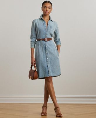Lauren Ralph Lauren - Women's Belted Denim Shirtdress