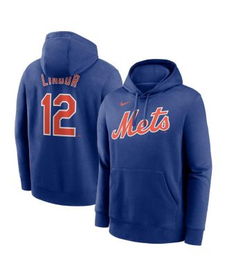 Nike - Men's Francisco Lindor Royal New York Mets Player Name Number Club Pullover Hoodie