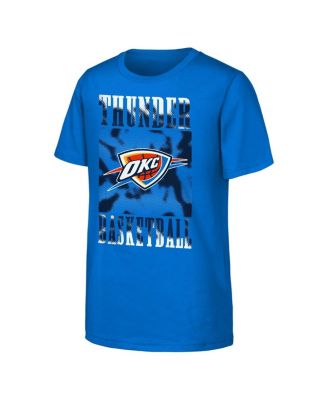 Outerstuff - Big Boys and Girls Blue Oklahoma City Thunder Garage Hero T-Shirt