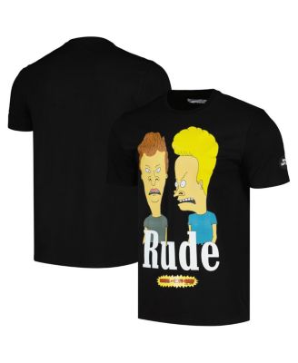 Freeze Max - Men's and Women's  Black Beavis and Butt-Head Rude T-Shirt