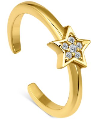 Giani Bernini - Pav&eacute; Cubic Zirconia Star Adjustable Toe Ring