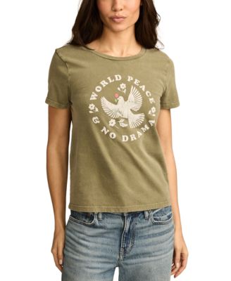 Lucky Brand - Women's No Drama Classic Crewneck Cotton T-Shirt