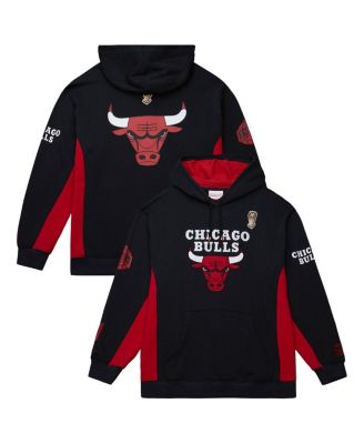 Mitchell & Ness - Men's Black Chicago Bulls Hardwood Classics Team Origins Fleece Pullover Hoodie