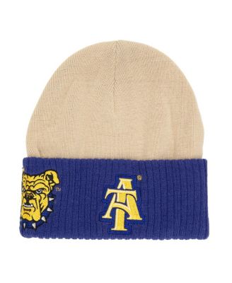 Mitchell & Ness - Men's Cream North Carolina A T Aggies Hook Cuffed Knit Hat