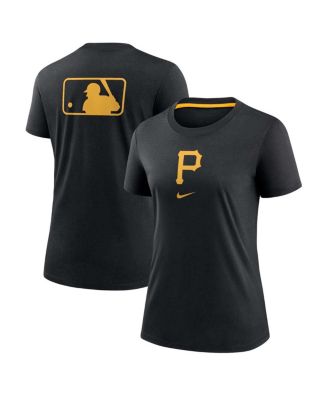 Nike - Women's Black Pittsburgh Pirates Authentic Collection Early Work Tri-Blend T-Shirt