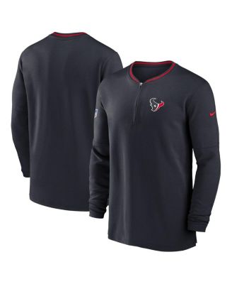 Nike - Men's Black Houston Texans Coach Half-Zip Sweatshirt