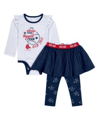 WEAR by Erin Andrews - Girls Baby Boys and Girls Boston Red Sox Three-Piece Tutu Set