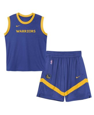 Nike - Royal Golden State Warriors Mesh Tank Top and Shorts Set