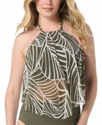 Coco Reef - Women's Aura Mesh Printed Tankini Top