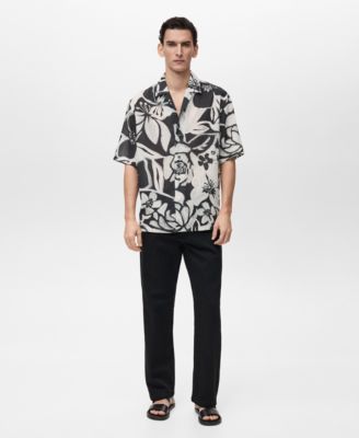MANGO - Men's Floral Print Shirt