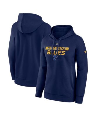 Fanatics - Women's Navy St. Louis Blues Authentic Pro Core Primary Fleece Pullover Hoodie