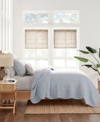 Levtex - Martha Stripe Reversible 3-Pc. Quilt Sets