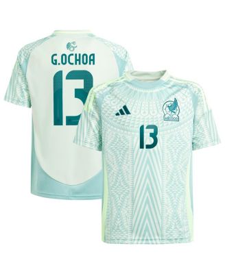 adidas - Big Boys and Girls Guillermo Ochoa Green Mexico National Team 2024 Away Replica Player Jersey