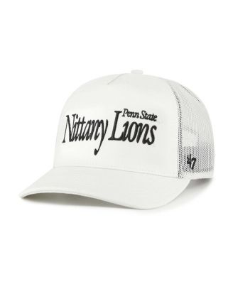 '47 Brand - Men's and Women's Cream Penn State Nittany Lions Foundation Script Adjustable Trucker Hat